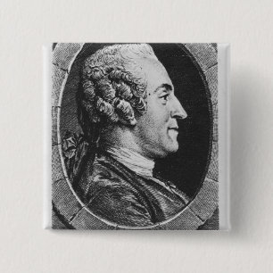 Portrait of Jean Francois Marmontel 15 Cm Square Badge