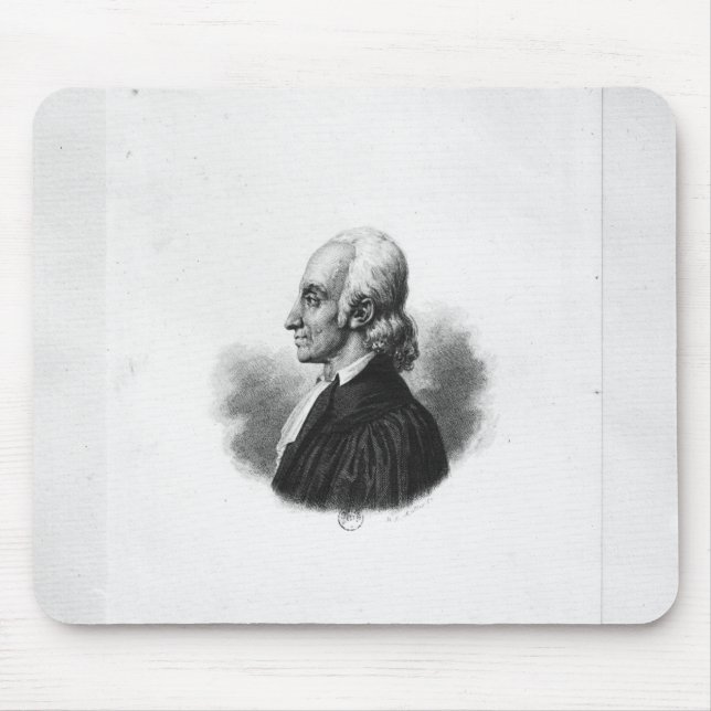 Portrait of Jean Frederic Oberlin Mouse Pad (Front)