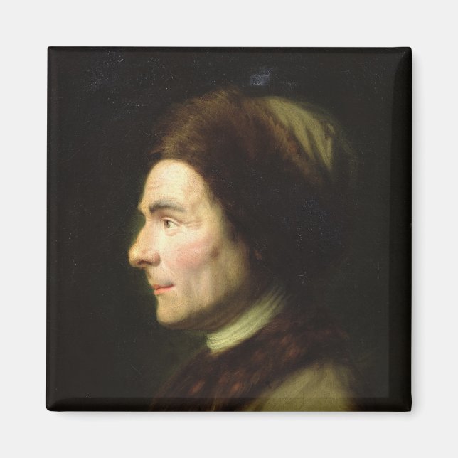 Portrait of Jean-Jacques Rousseau Magnet (Front)
