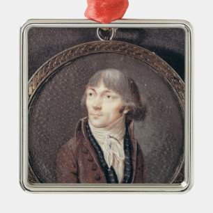 Portrait of Jean-Marie Collot d'Herbois Metal Ornament