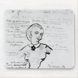 Portrait of Jeanne Duval Mouse Pad
