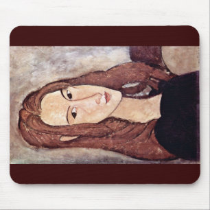Portrait Of Jeanne Hébuterne [Head In Profile]., Mouse Pad
