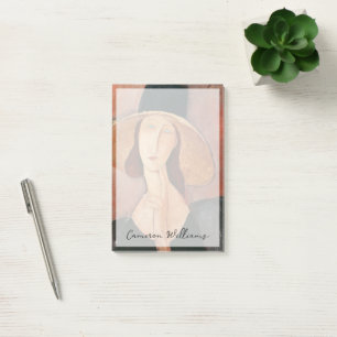 Portrait of Jeanne Hebuterne in a large hat Post-it Notes