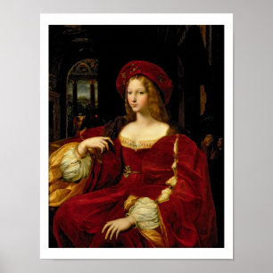 Portrait of Jeanne of Aragon (c.1500-77) wife of A Poster