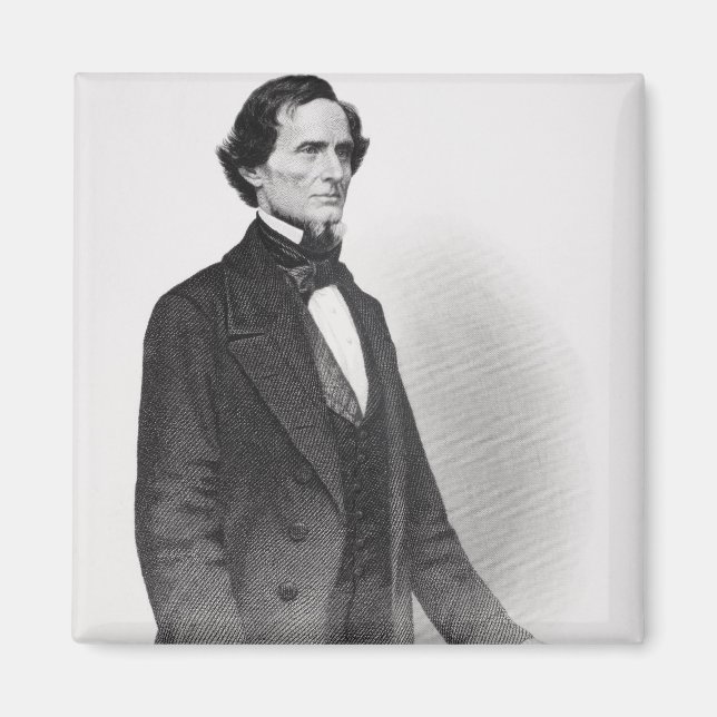 Portrait of Jefferson Davis Magnet (Front)