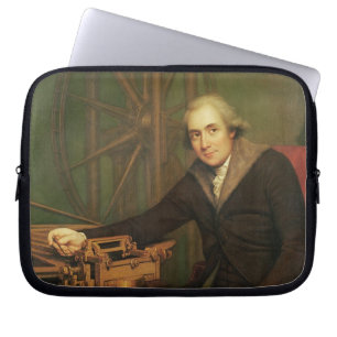 Portrait of Jesse Ramsden (1735-1800) (oil on canv Laptop Sleeve
