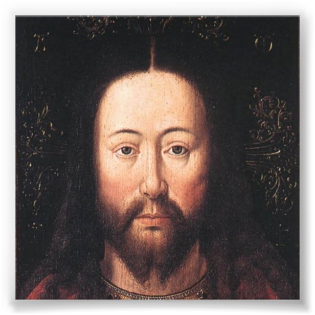 Portrait of Jesus Christ by Jan van Eyck Photo Print (Front)