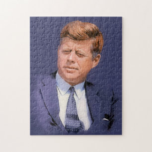 Portrait of JFK Jigsaw Puzzle