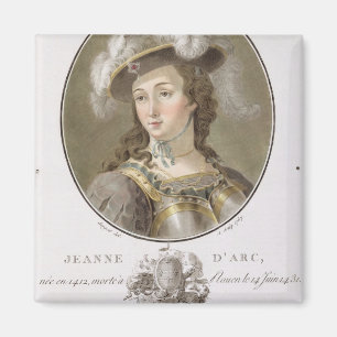 Portrait of Joan of Arc (1412-31), 1787 (coloured Magnet