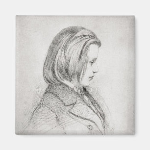 Portrait of Johanes Brahms aged Twenty, 1853 Magnet
