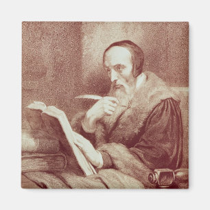 Portrait of John Calvin (1509-1564) (engraving) Magnet