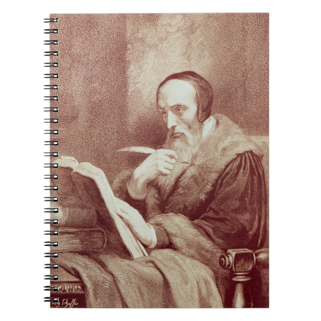 Portrait of John Calvin (1509-1564) (engraving) Notebook (Front)