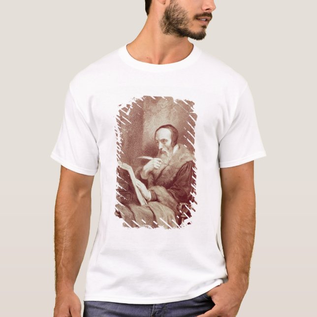 Portrait of John Calvin (1509-1564) (engraving) T-Shirt (Front)