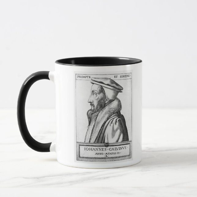 Portrait of John Calvin  aged 53, 1564 Mug (Left)