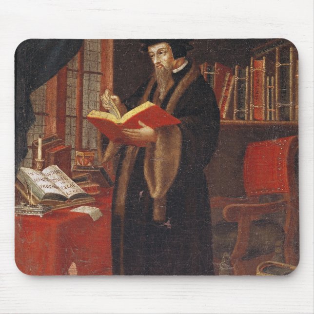 Portrait of John Calvin Mouse Pad (Front)