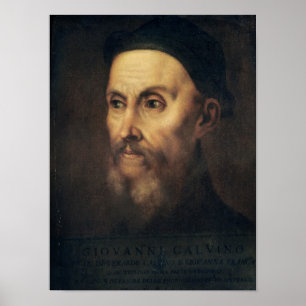Portrait of John Calvin Poster