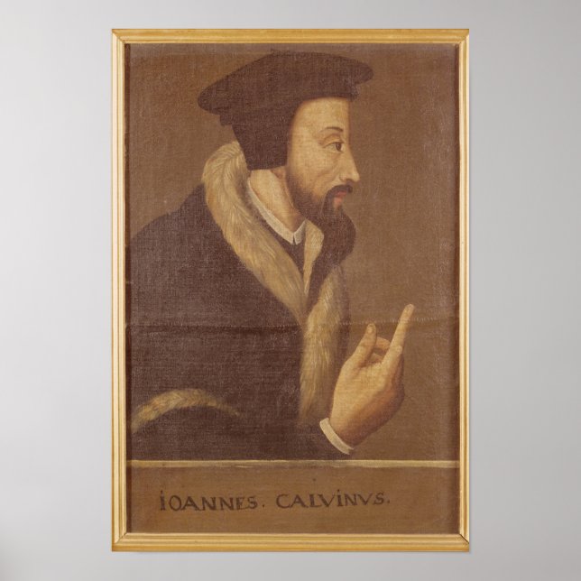 Portrait of John Calvin Poster (Front)