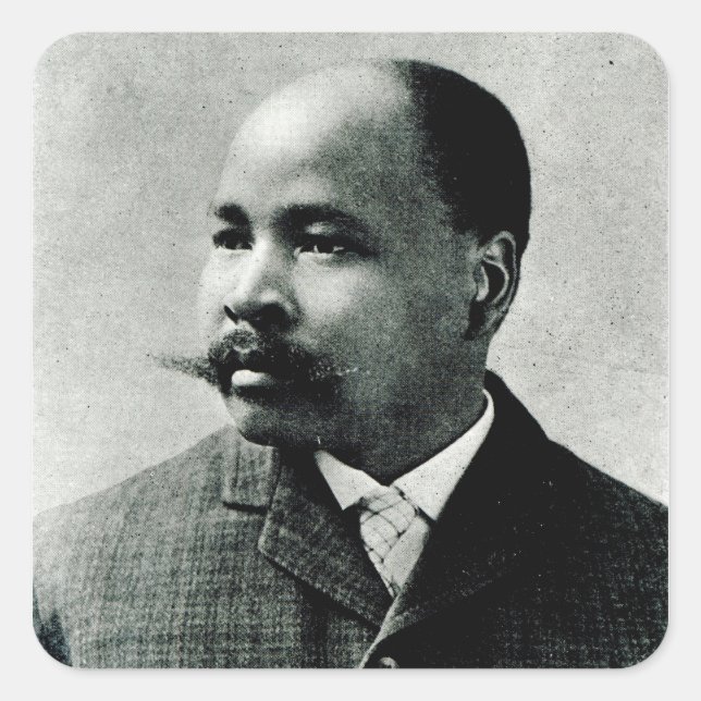 Portrait of John Dube Square Sticker (Front)