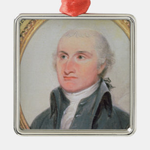Portrait of John Jay Metal Ornament