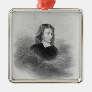 Portrait of John Milton (1608-74) engraved by the Metal Tree Decoration