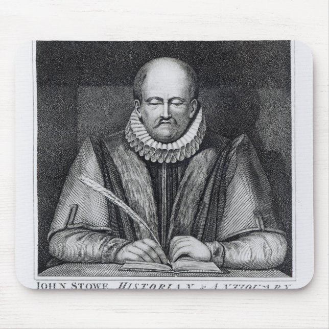 Portrait of John Stowe's from his monument Mouse Pad (Front)