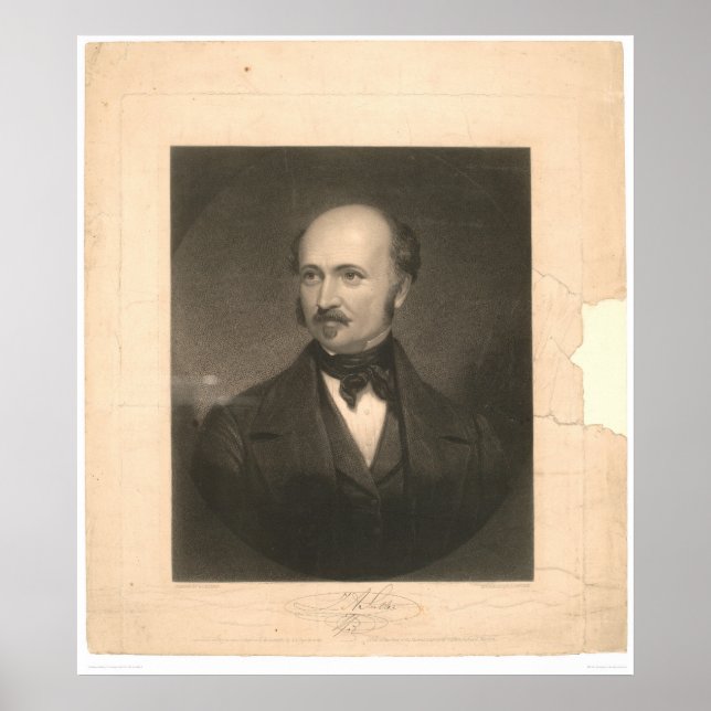 Portrait of John Sutter (1679A) - Unrestored Poster (Front)