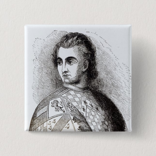 Portrait of John Talbot 15 Cm Square Badge (Front)