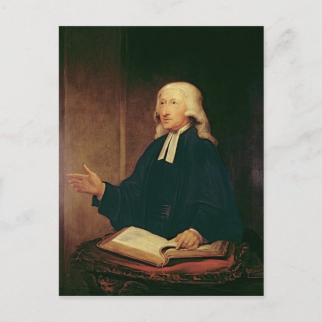 Portrait of John Wesley  1788 Postcard (Front)