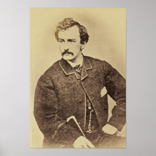 Portrait of John Wilkes Booth   1861-65 Poster