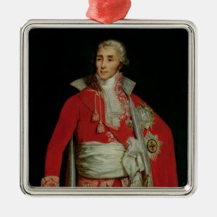Portrait of Joseph Fouche Duke of Otranto Metal Tree Decoration