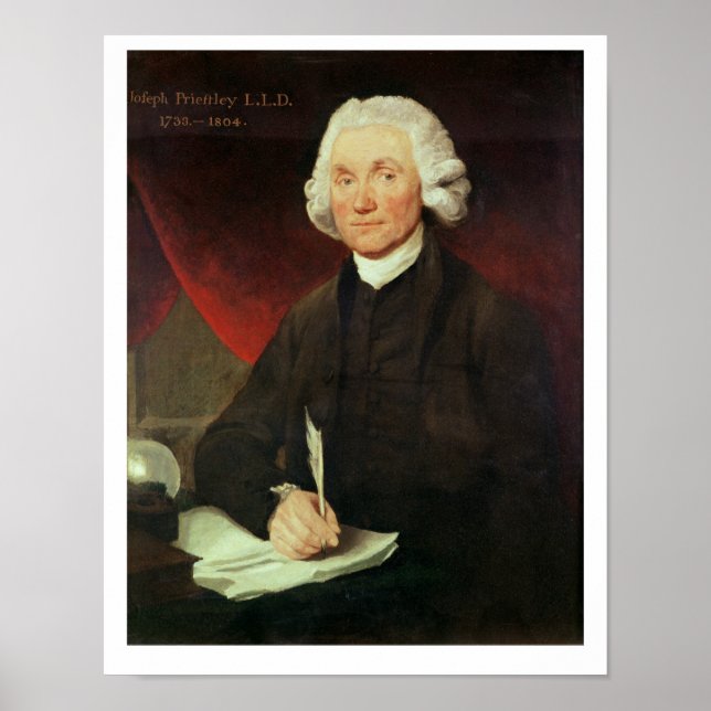 Portrait of Joseph Priestley (1733-1804) Poster (Front)
