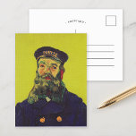 Portrait of Joseph Roulin | Vincent van Gogh Postcard<br><div class="desc">Vincent van Gogh’s series of portraits of Joseph Roulin, the postman in Arles, is a heartfelt tribute to his close friend and confidant. Painted between 1888 and 1889, the works showcase Van Gogh’s Post-Impressionist style, featuring bold colours, dynamic brushstrokes, and expressive character. Each portrait reflects Van Gogh’s admiration for Roulin,...</div>
