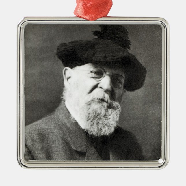 Portrait of Joseph Wolf Metal Tree Decoration (Front)