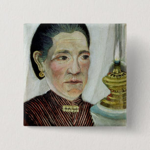 Portrait of Josephine, the artist's second wife, c 15 Cm Square Badge