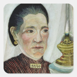 Portrait of Josephine, the artist's second wife, c Square Sticker