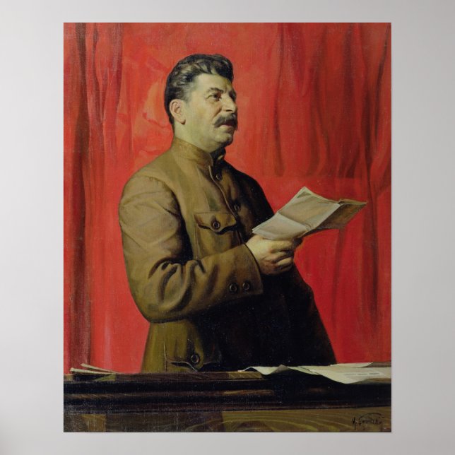 Portrait of Josif Stalin, 1933 Poster (Front)