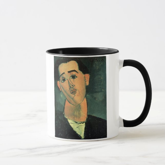 Portrait of Juan Gris (1887-1927) 1915 (oil on can Mug (Right)