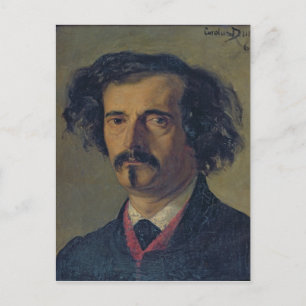Portrait of Jules Barbey d'Aurevilly 1860 Postcard