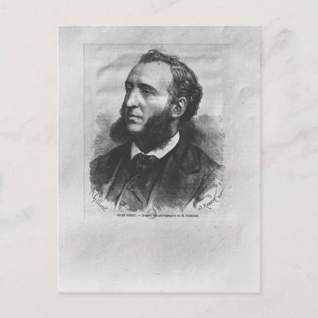 Portrait of Jules Ferry Postcard (Front)