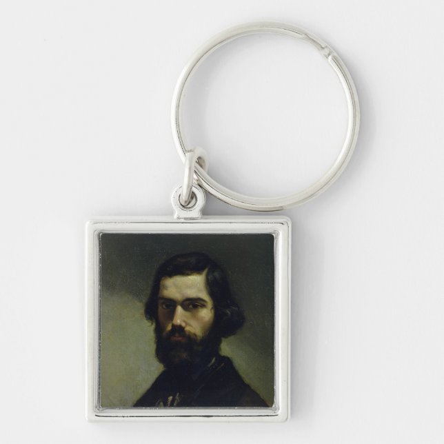 Portrait of Jules Valles  c.1861 Key Ring (Front)