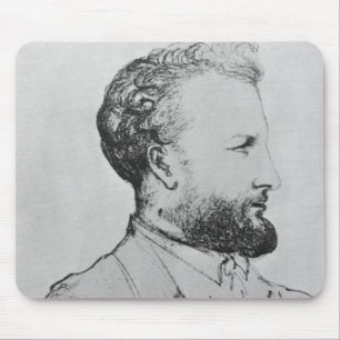 Portrait of Jules Verne d Mouse Pad