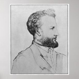 Portrait of Jules Verne d Poster