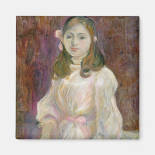 Portrait of Julie Manet Holding a Book, 1889 Magnet