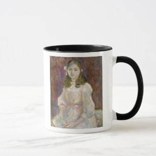 Portrait of Julie Manet Holding a Book, 1889 Mug