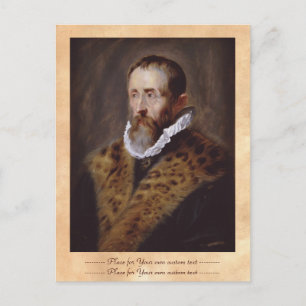 Portrait of Justus Lipsius Paul Peter Rubens Postcard