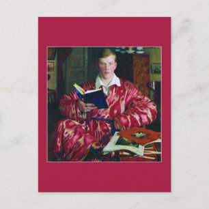 Portrait of K. B. Kustodiev by Boris Kustodiev Postcard