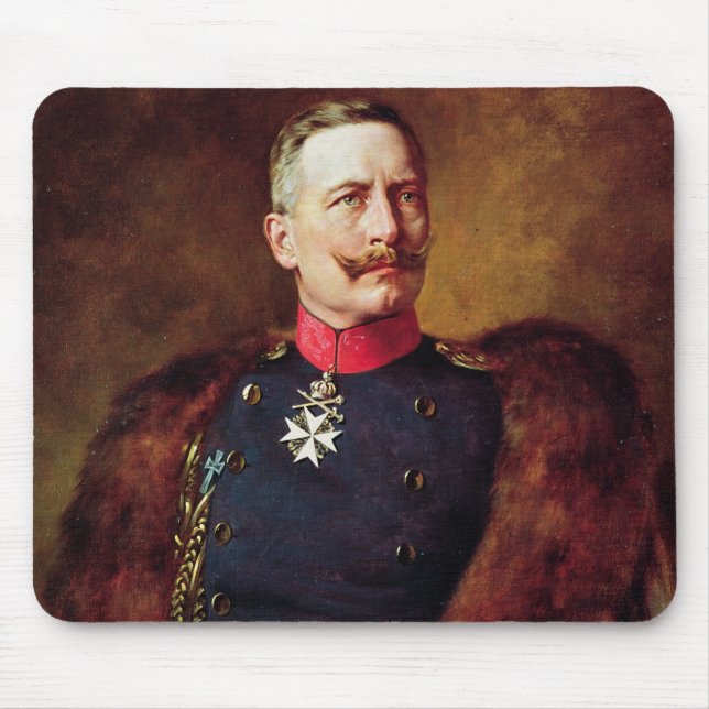 Portrait of Kaiser Wilhelm II Mouse Pad (Front)