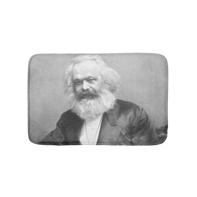 Portrait of Karl Marx Bath Mat (Front)