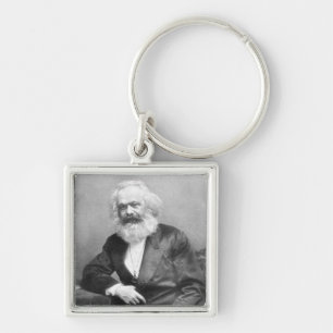 Portrait of Karl Marx Key Ring