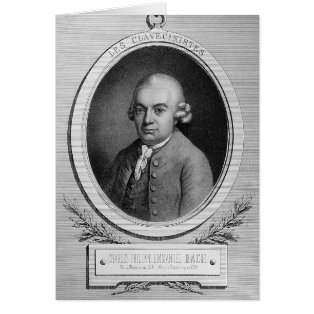 Portrait of Karl Philipp Emmanuel Bach (Front)